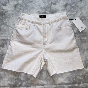 NWT 7 For All Mankind Sample Cutoff Boyfriend Shorts